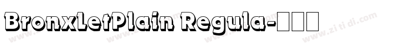 BronxLetPlain Regula字体转换